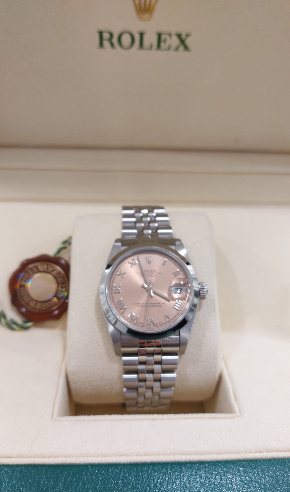 Rolex donna 2025 quadrante rosa